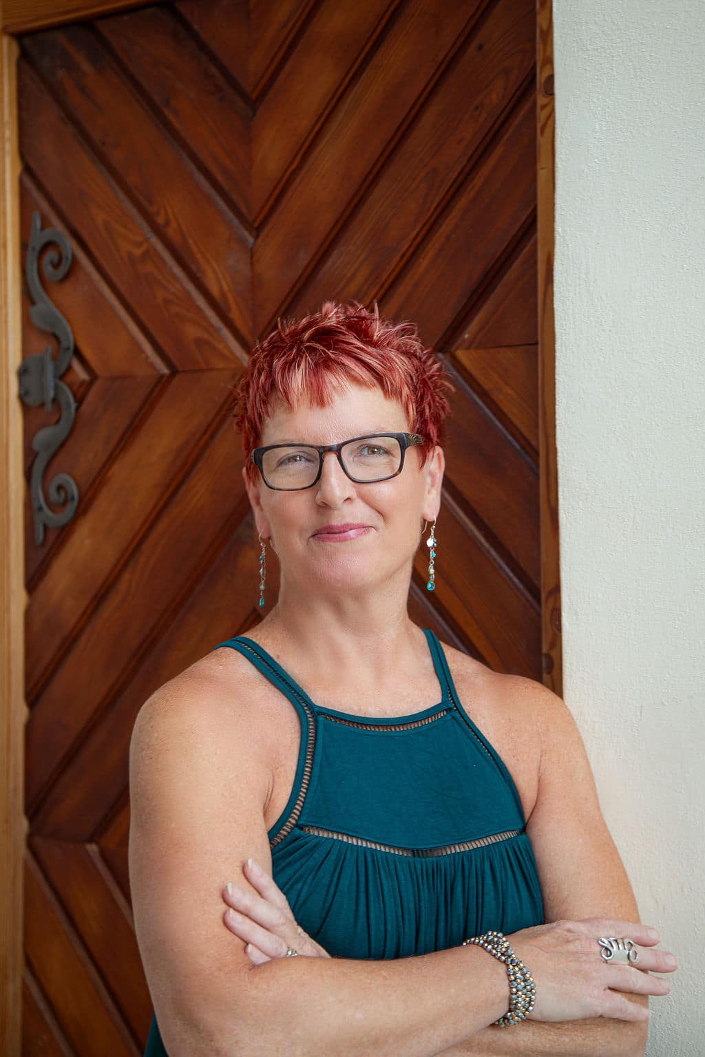 Alison standing outside in Slovenia